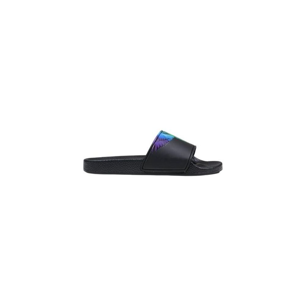 County of Milan Black Synthetic Men's Slippers